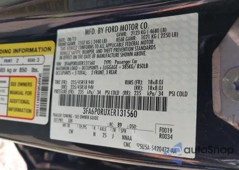 2014 Ford Fusion Hybrid Titanium из США, поврежденный, VIN 3FA6P0RUXER131560